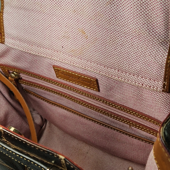 Dooney & Bourke 11.5x9x5" Bag Barlow Croc Embossed Florentine Vacchetta Leather - Picture 11 of 14